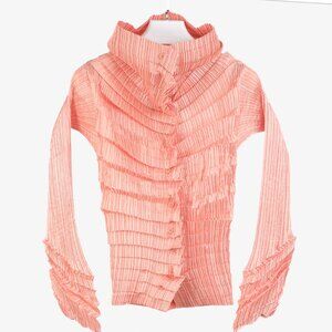 Issey Miyake Archival 1990s Diagonal Pleats Bllouse